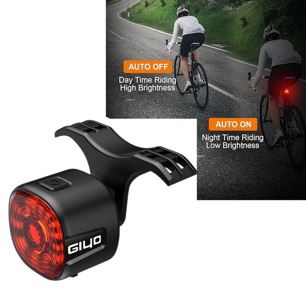 6 Modes Bicycle Brake Sensing Rear Bike Light Intelligent Brake Tail Lamp  Nightrider