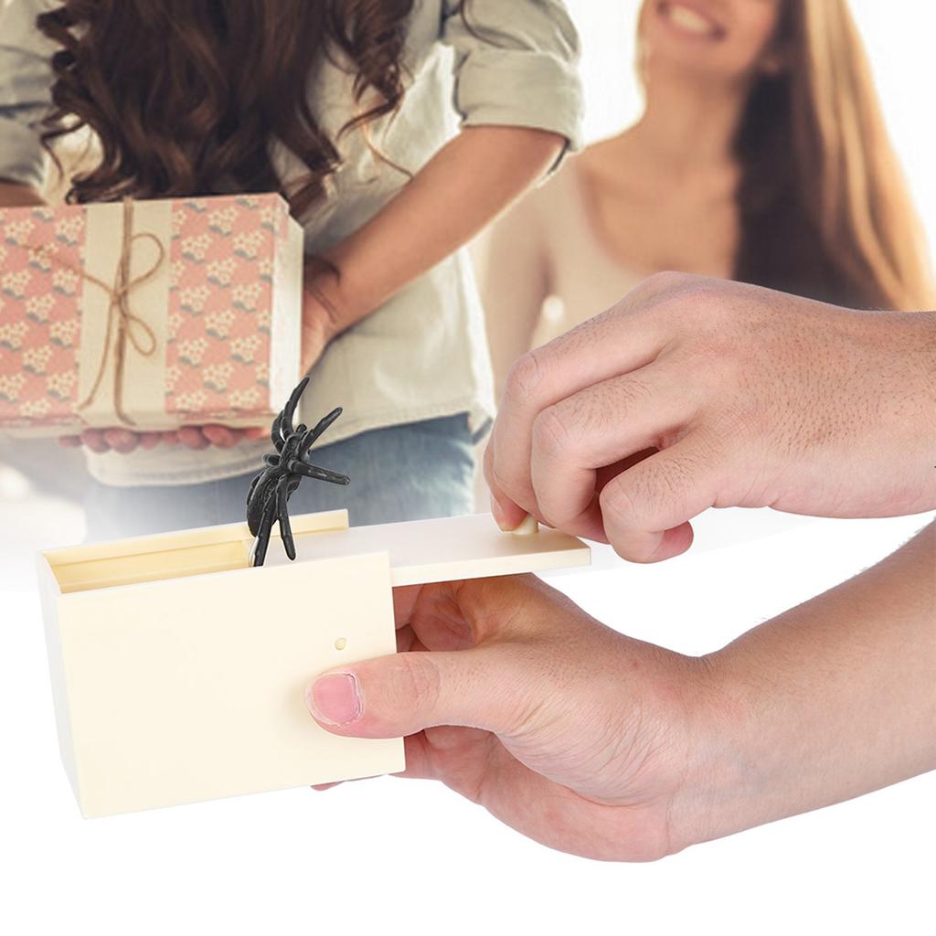 Имитация поддельного паука коробка смешной трюк розыгрыш игрушка подарок на Хэллоуин День смеха