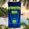 Geometry Dash Fashion Beach Towel: Ideal for Summer Adventures Soft, absorbent and quick drying suitable for swimming and bathing
