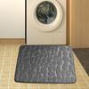 Non-slip Bath Mat Water Absorption Cobblestone Embossed Durable Bathtub  Bathroom