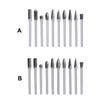 10 Pieces Grinding Rotary Burr File Home Industrial Factory End Milling Slicer Replacement Hand Drill Tool Parts