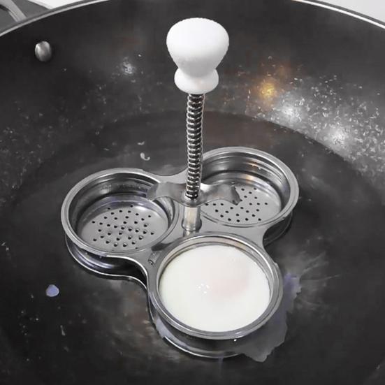 Яйцеварка из нержавеющей стали на 3 ячейки