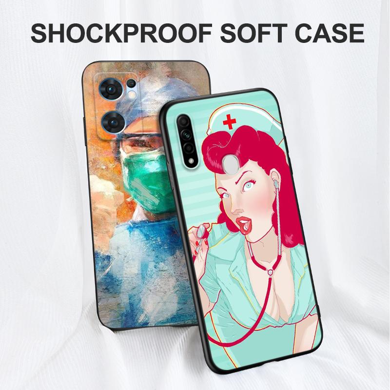 Черный чехол из ТПУ для OPPO A32 A33 A53 A53S A54 A55 A73 A74 A76 A77 A91 A94 A95 A93S A92S 4G 5G