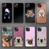 Чехол для телефона с милым изображением мопса для iPhone Samsung Galaxy Redmi Xiaomi Oppo OnePlus Note SA 7 8 9 10 11 12 13 14 20 21 22 23 53 54 Pro Max Plus Ultra
