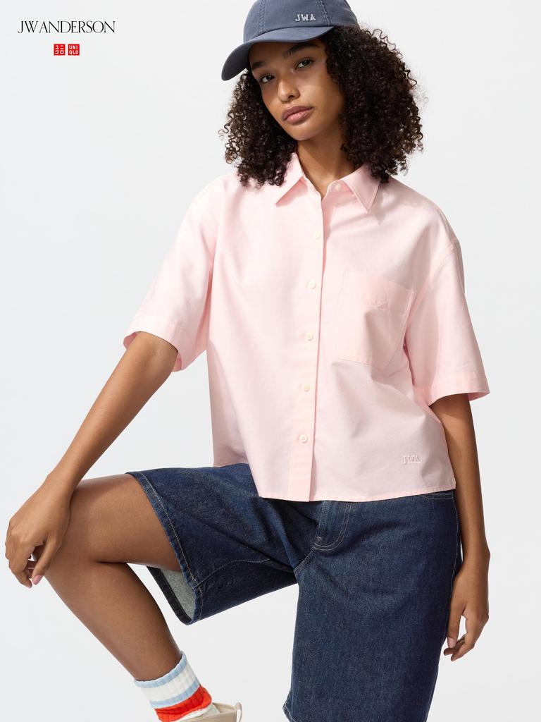 Uniqlo Японская рубашка Оксфорд