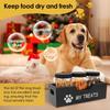 Reusable Pet Food Container Wooden Food Storage Container  Countertop Organization