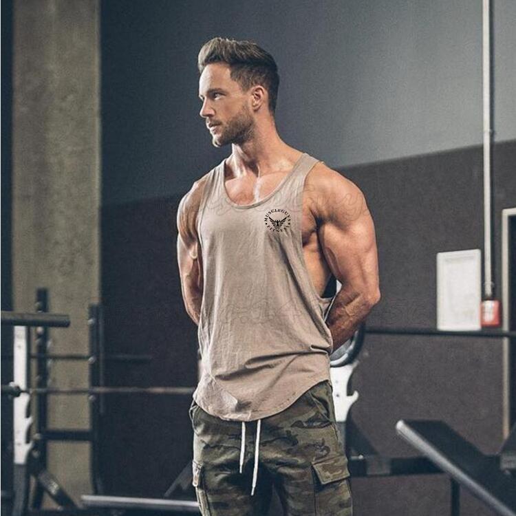Muscleguys Мужская майка для фитнеса, тренажерные залы, стрингеры для бодибилдинга, майка, брендовая одежда, майка без рукавов, мужской жилет
