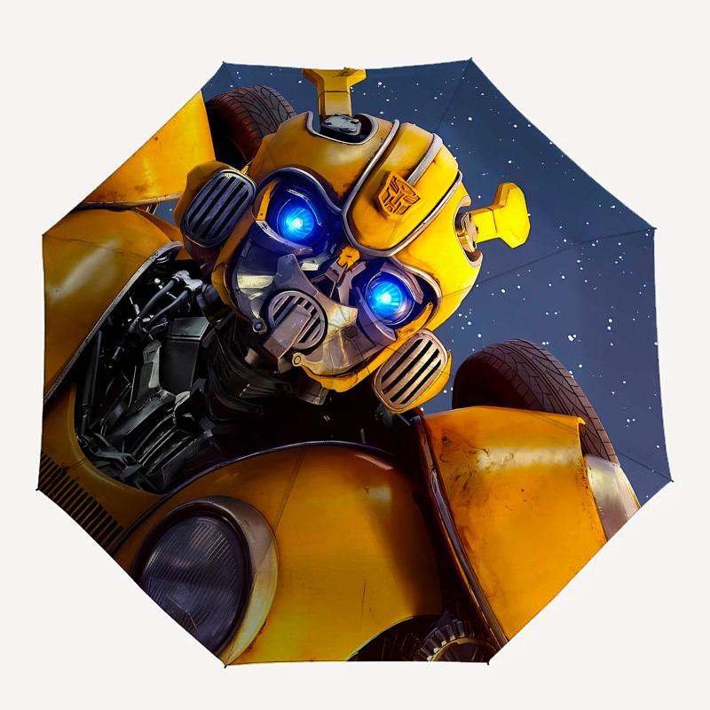 Transformer, Bumblebee Automatic Opening and Closing, 8 rib Structure Portable Umbrella, Suitable for Men and Women in All Seasons Perfect