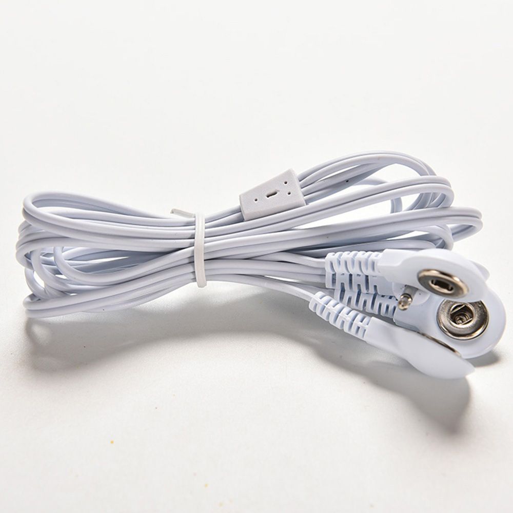 Lead Connecting Massager Cables Digital Buttons Electrode Wire Plug 2.5mm TENS