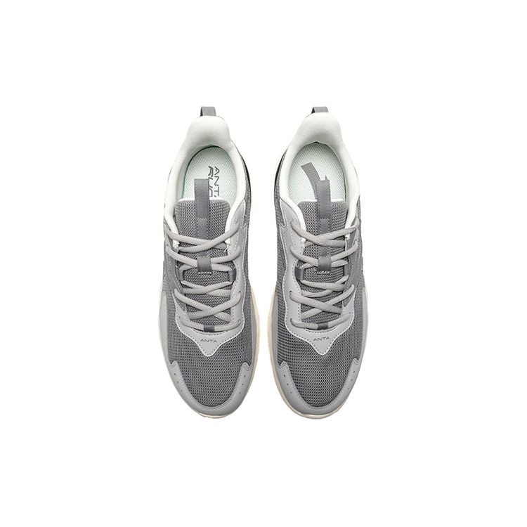 Anta Running Series Durable Shock Absorption Low Top Running Shoes Men Sneakers Gray 912235527-3