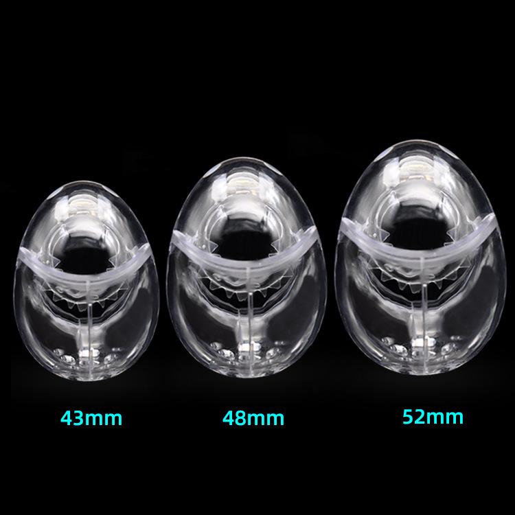 Men's Egg-Shaped Chastity Lock Cage CB6000 - Kinky Restraint Ring for Adult Use