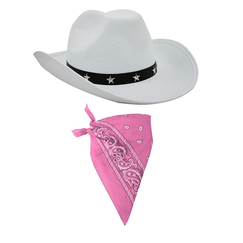 Ковбойская шляпа в стиле вестерн с пятиконечной звездой и заклепками, карнавальная рыцарская шляпа