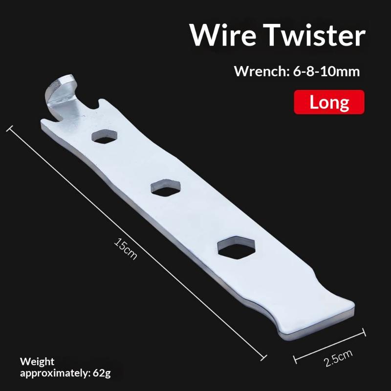 Galvanized Steel Wire Twisting Wrench High Hardness Durable Tool for Farm Fence Wire Repair Installation