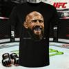 2026 Лето UFC Дональд Серрони Боевая Графическая Футболка Женская Спортивная Хлопковая С Коротким Рукавом Свободная Повседневная Рубашка для Фитнеса Унисекс