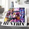 1pc hunter x (5) Blanket Soft Warm Throw for Home, Office, Travel All Season Cozy Bedding Gift, Office Cozy AccessoryB05