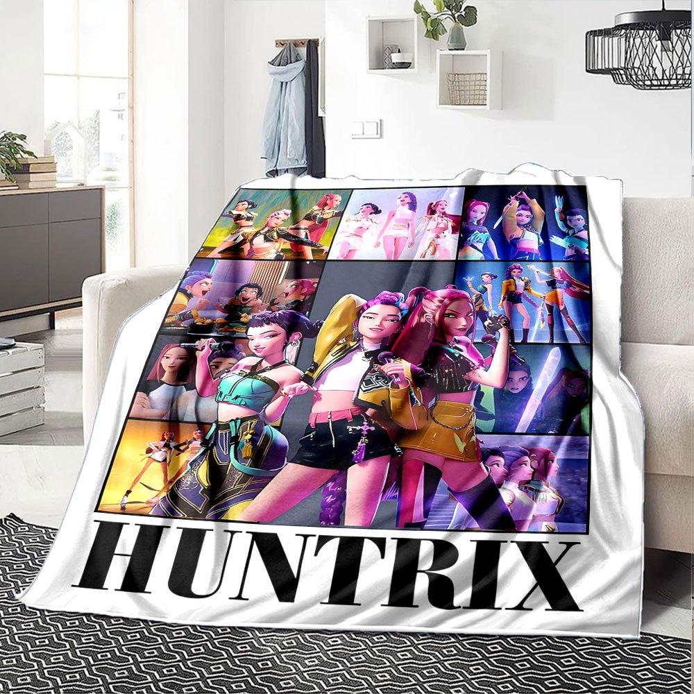 1pc hunter x (5) Blanket Soft Warm Throw for Home, Office, Travel All Season Cozy Bedding Gift, Office Cozy AccessoryB05