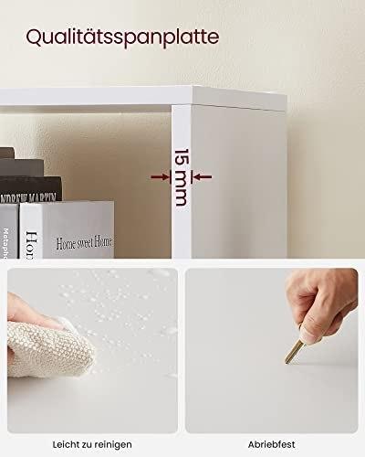 Книжный шкаф, Лестничный органайзер, 10 открытых кубов, Деревянная демонстрационная полка, Отдельно стоящая полка, 129,5 x 29 x 129,5