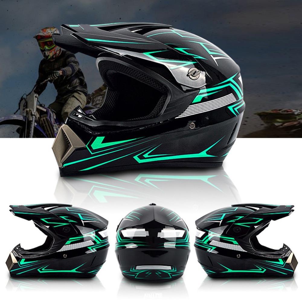 4 Pcs DOT Approved Motocross Helmet ABS MTB Helmet Comfortable Off Road Helmet Unisex