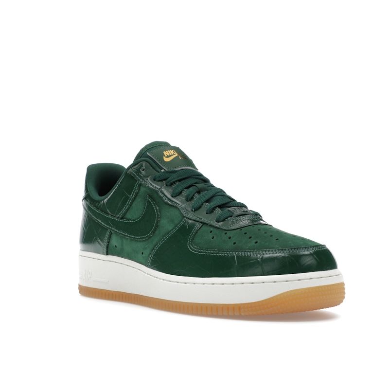 Nike Air Force 1 07 LX Gorge Green Croc Женские кроссовки Sail DZ2708-300
