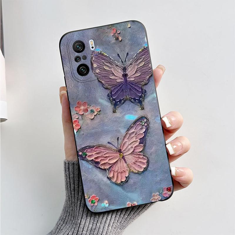 Чехол для Xiaomi POCO F3 Чехол POCO F3 5G Милый Бабочка Астронавт Мультяшный Мягкий Силиконовый Чехол для Телефона Для Poco F3 GT PocoF3 Fundas
