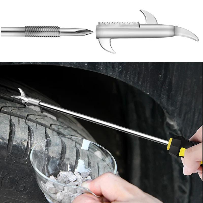 Ремонт автомобильных шин Крючок для чистки Отвертка Аксессуар Очиститель автомобильных шин от камней Инструмент для удаления камней Инструмент для чистки шин Инструменты для авторемонта