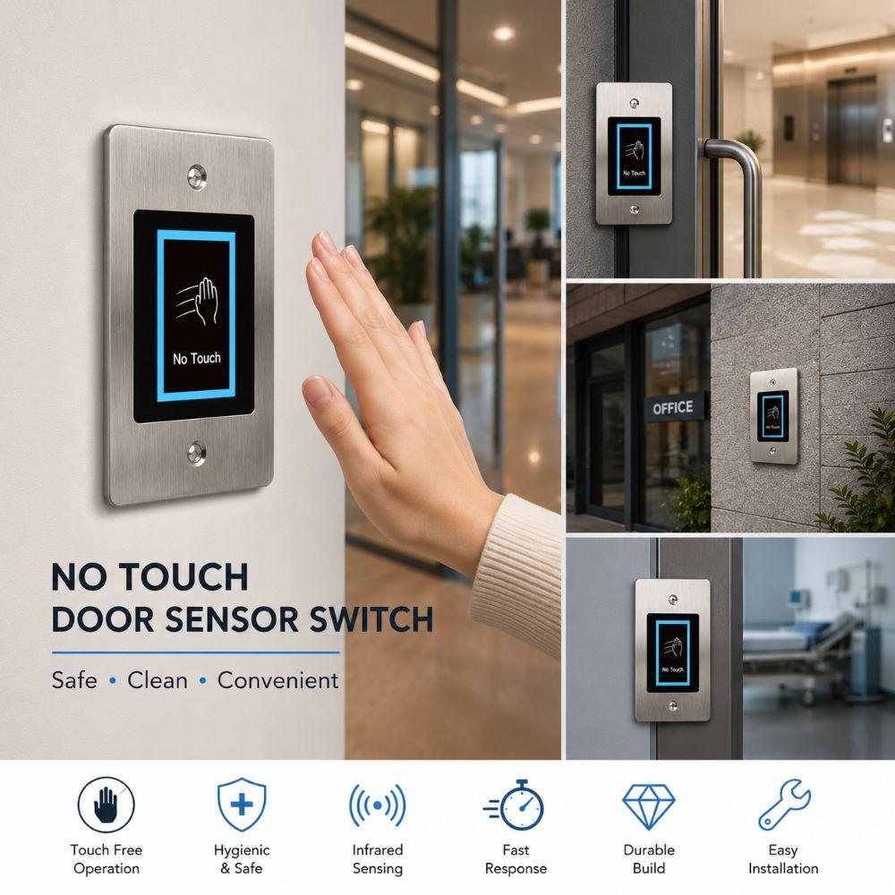 LED Indicator Touchless Exit Button Touch Free IR Exit Button Home Security System