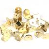 100 Pcs Gold Stainless Angle Bracket Small Mini Shape Picture Brackets Cabinet Screen Wall