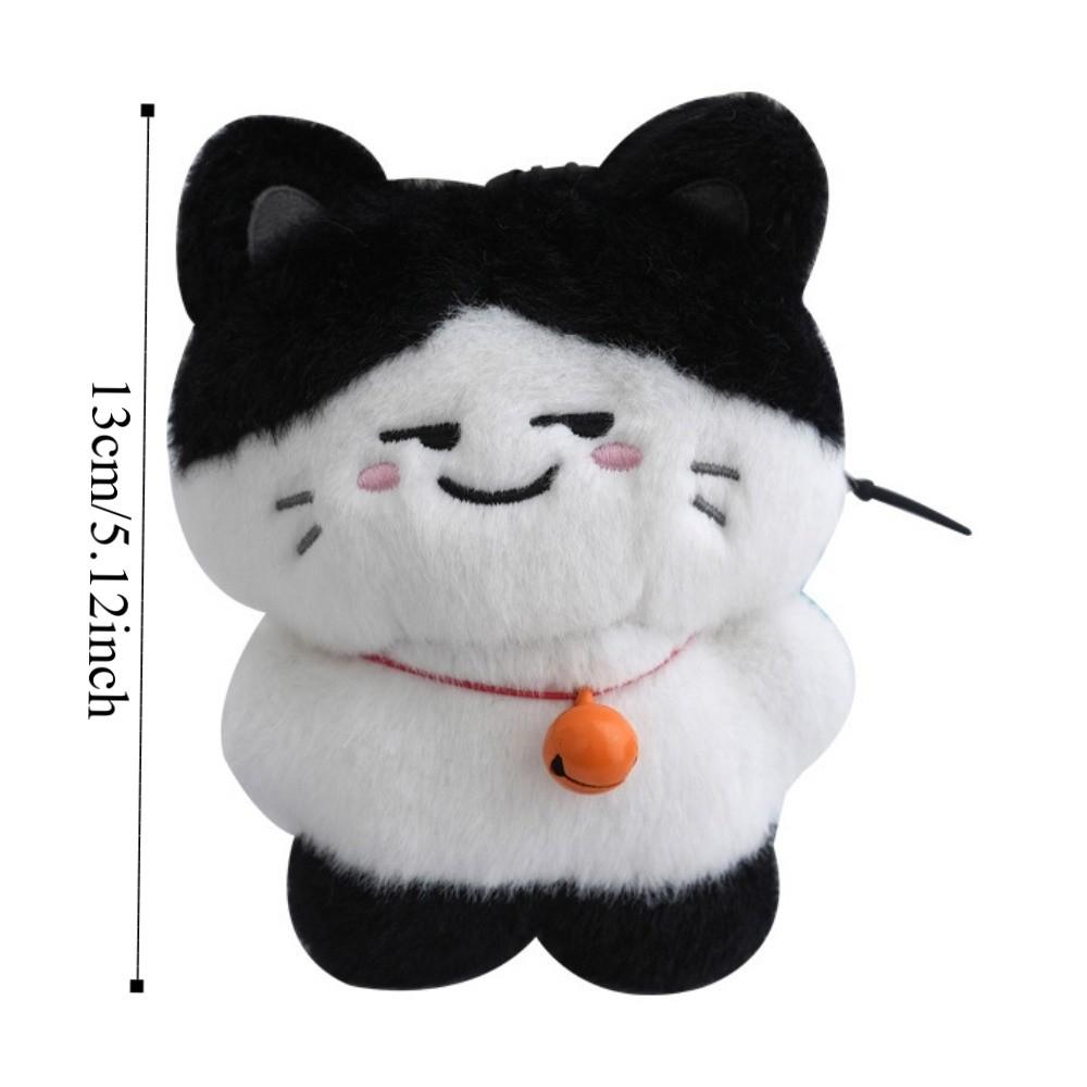 Stuffed Cat Doll Pendant Bell Cat Plush Pendant Doll Keyring Cat Plush Toy Keychain Birthday Gifts