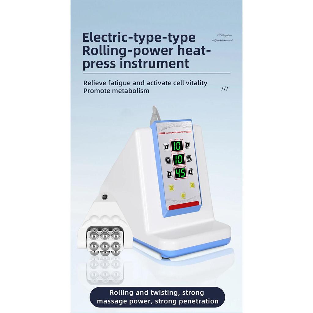 Electric Rolling Heating EMS Muscle Massager For Body Back And Neck Pain Relief Bodybuilding Slimming Roller Hip Lifting Machine