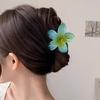 Женский коготь для волос, акриловая заколка для волос в форме цветка, противоскользящая заколка для волос на затылке, головные уборы, аксессуары для волос