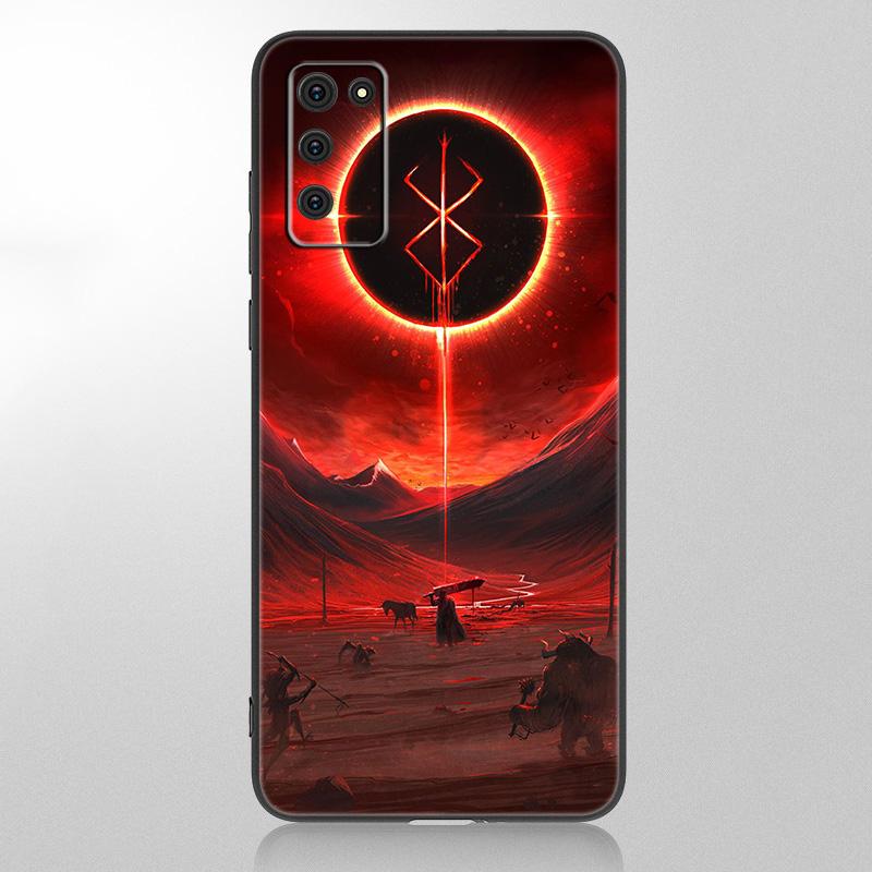 Чехол для телефона «Аниме Берсерк Кишки» для Samsung Galaxy A12 A02S A22 A32 A52 A72 A71 A51 A41 A31 A21 A11 A50 A70 A10S A20S, черный чехол