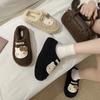 Thick Bottom Cartoon Soft Warm Bag Head Cotton Drag Women Wear In Autumn and Winter 2025 New Hello Kitty Mao Mao Slippers