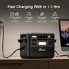 Портативная электростанция - FOSSIBOT - F2400 - 2048 Втч - 2400 Вт - LiFePO4 с солнечной панелью 420 Вт