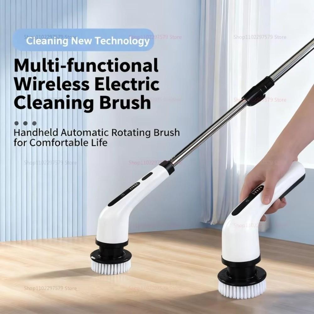 9-in-1 Electric Cleaning Brush Rechargeable Rotation Cleaning Machine Toilet
