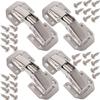 4 X Screw-on Hinge With Spring Opening Angle 90 Cupboard Door Corner Stop And Inner Hinge Door Hinge Kitchen