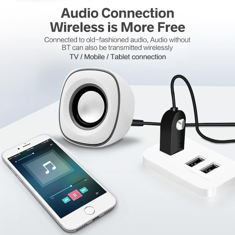 FONKEN Usb Bluetooth-адаптер 5,0 AUX Adaptador для автомобильного навигационного приемника Компьютерный динамик Беспроводной аудиопередатчик для наушников