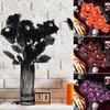 2Pcs Halloween Artificial Flowers Realistic Eyeball Rose Bouquet Long Stem Floral Decor Home Party Decoration Festive Atmosphere Prop