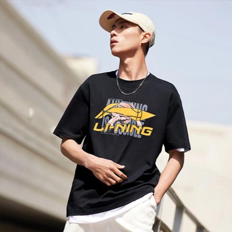 Мужская футболка Li Ning Sports Life Collection Черная AHST595-1
