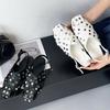 Fashion High Quality Rivets Punk Flat Sandals Women Round Toe Back Strap Buckle 43 Plus Size Slippers Fashion Comfortable Zapatos Mujer