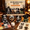 Educational Craft Supplies for Beginners 3D Halloween Dog DIY Art Set Beaded Puppy Kit Cute Bracelet Making Kit Animal Adults Home Desk Decor