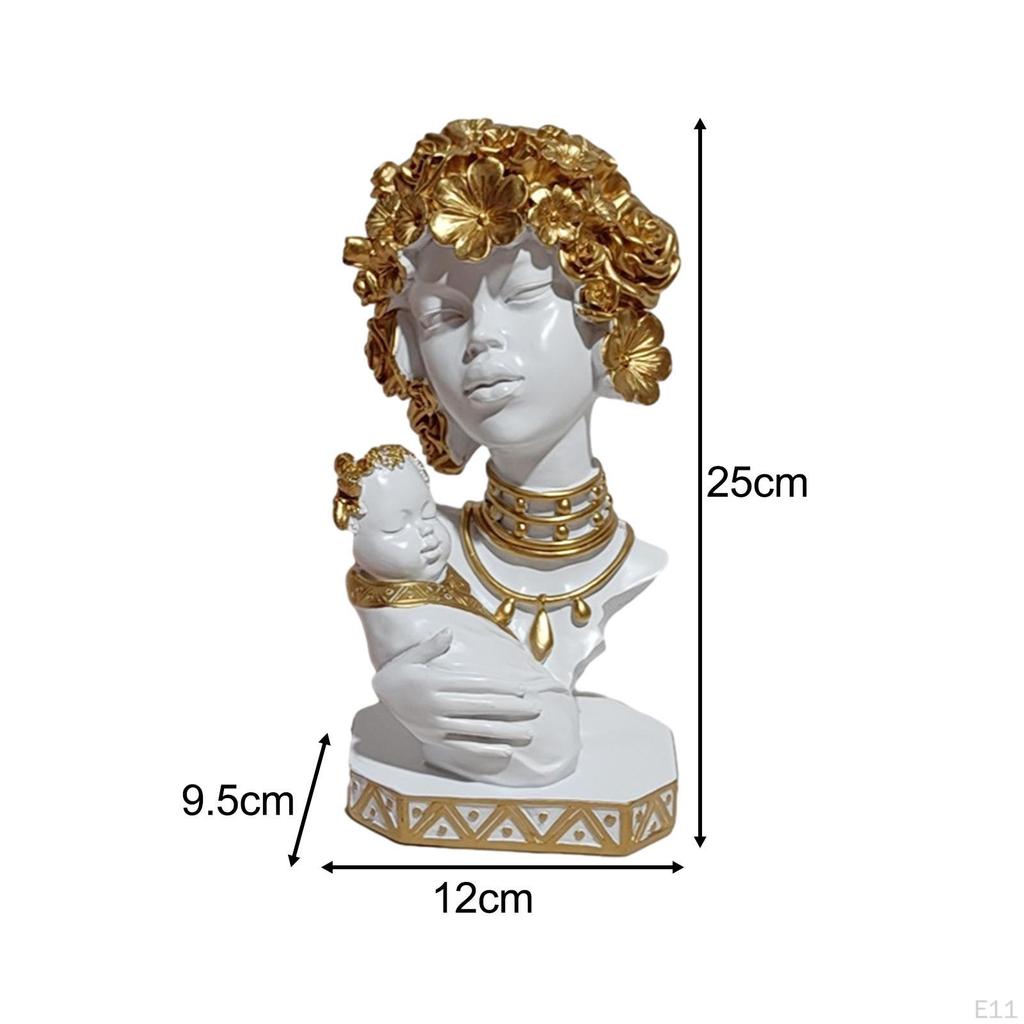 Статуя африканской женщины, женская скульптура, произведение искусства, современный бюст, эстетическое украшение для дома