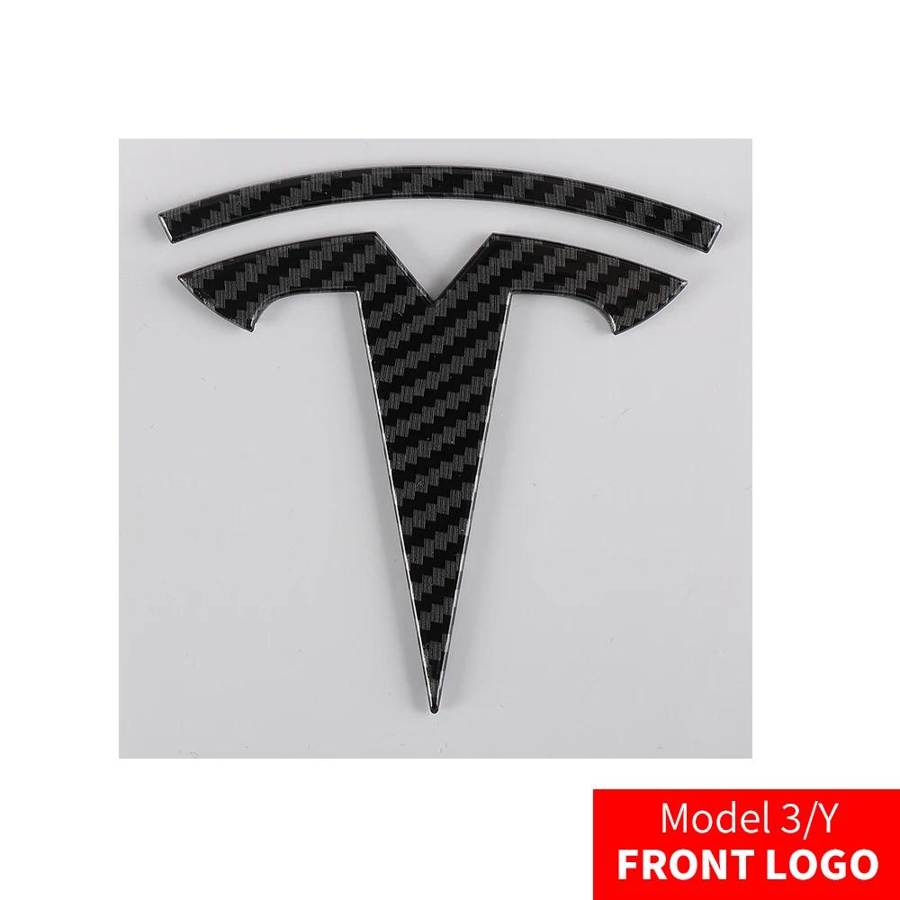 Автомобильная наклейка Tesla Логотип на переднюю часть автомобиля Tesla Логотип на задний багажник Наклейка для Model 3 Mode Y металлический логотип замена передних и задних логотипов