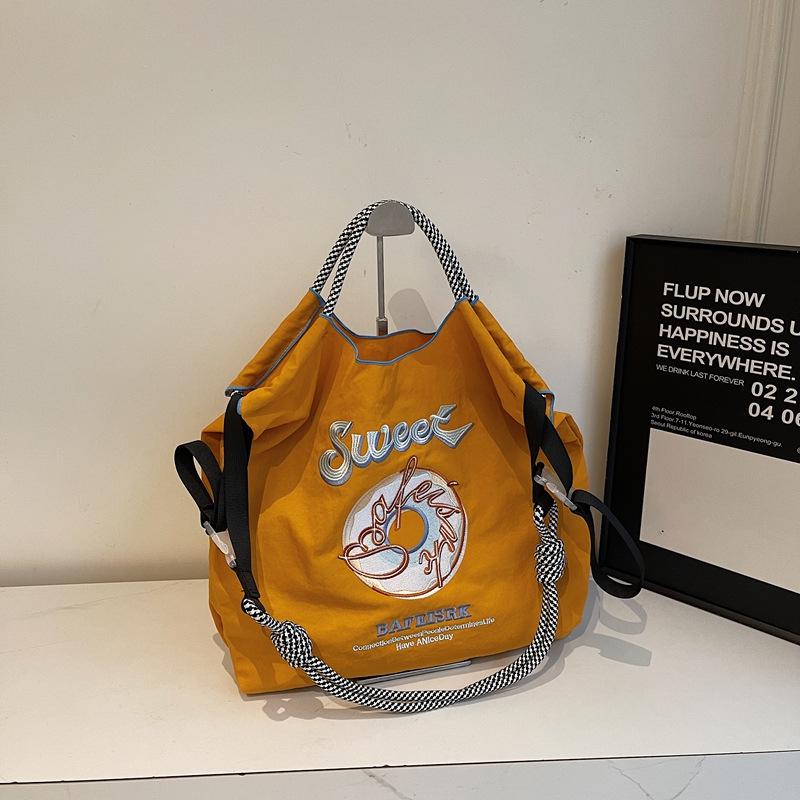 Stylish Dachshund Embroidered Nylon Crossbody Bag for Women - Autumn/Winter 2024 Collection