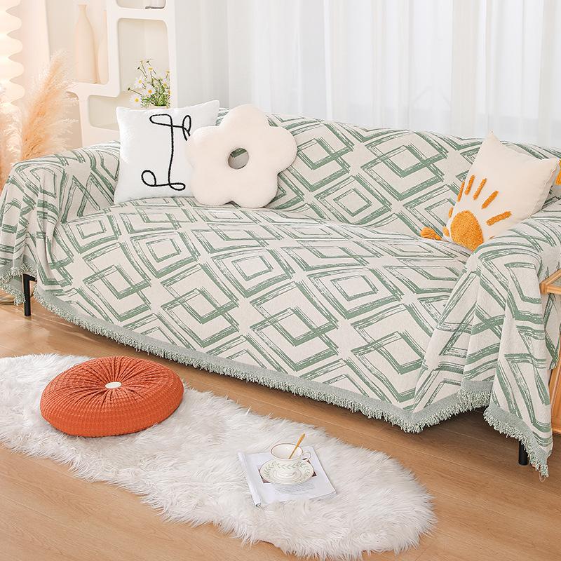 Sofa Cover Towel Ins Style Nordic Sofa Blanket Cover Towel All -Inclusive Sofa Cover Four Seasons Universal Sofa Cushion