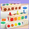 Wooden Matching Shape Color Classification Colorful Box Evil Child Puzzle Toy