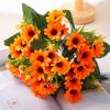 Мода 20 Головок Искусственные Цветы DIY Цветок Шелковые Маргаритки Букеты Реалистичные Разноцветные Искусственные Цветы Декор для Вечеринки