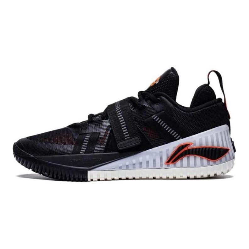 Li Ning Fury Удобные Нескользящие Износостойкие Низкие Баскетбольные Кроссовки Мужские Черные ABFT019-7