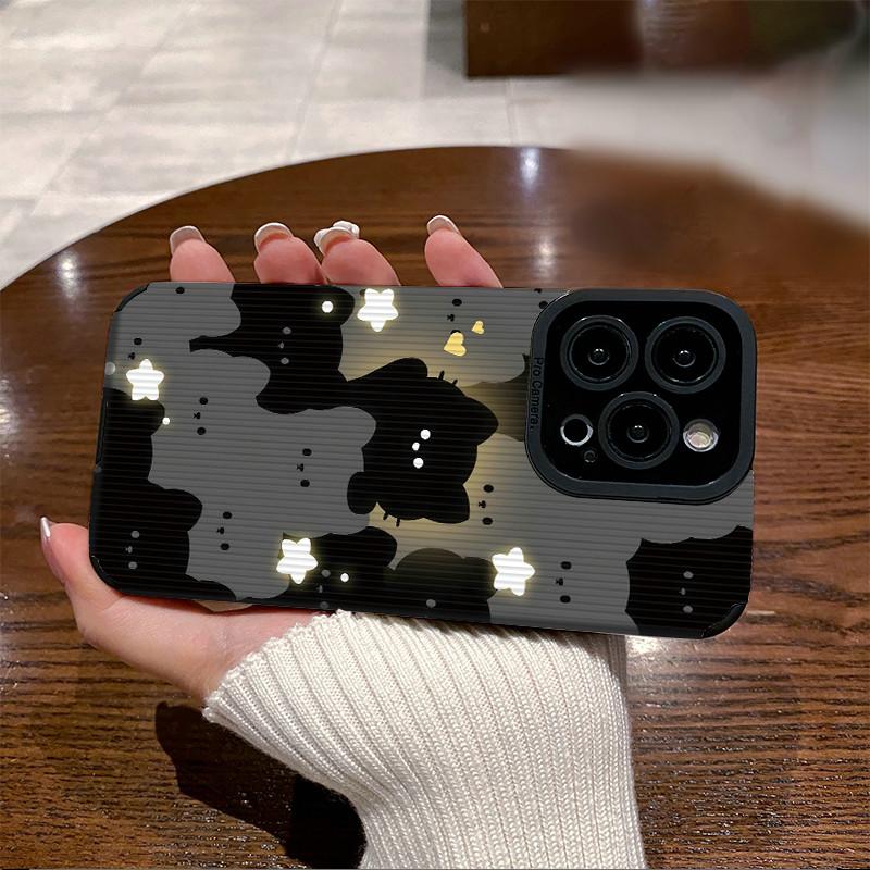 Вертикальная кожаная коробка с блестящим кошачьим корпусом, мягкий силиконовый чехол для телефона, задняя крышка с объективом камеры, полная защита для iPhone