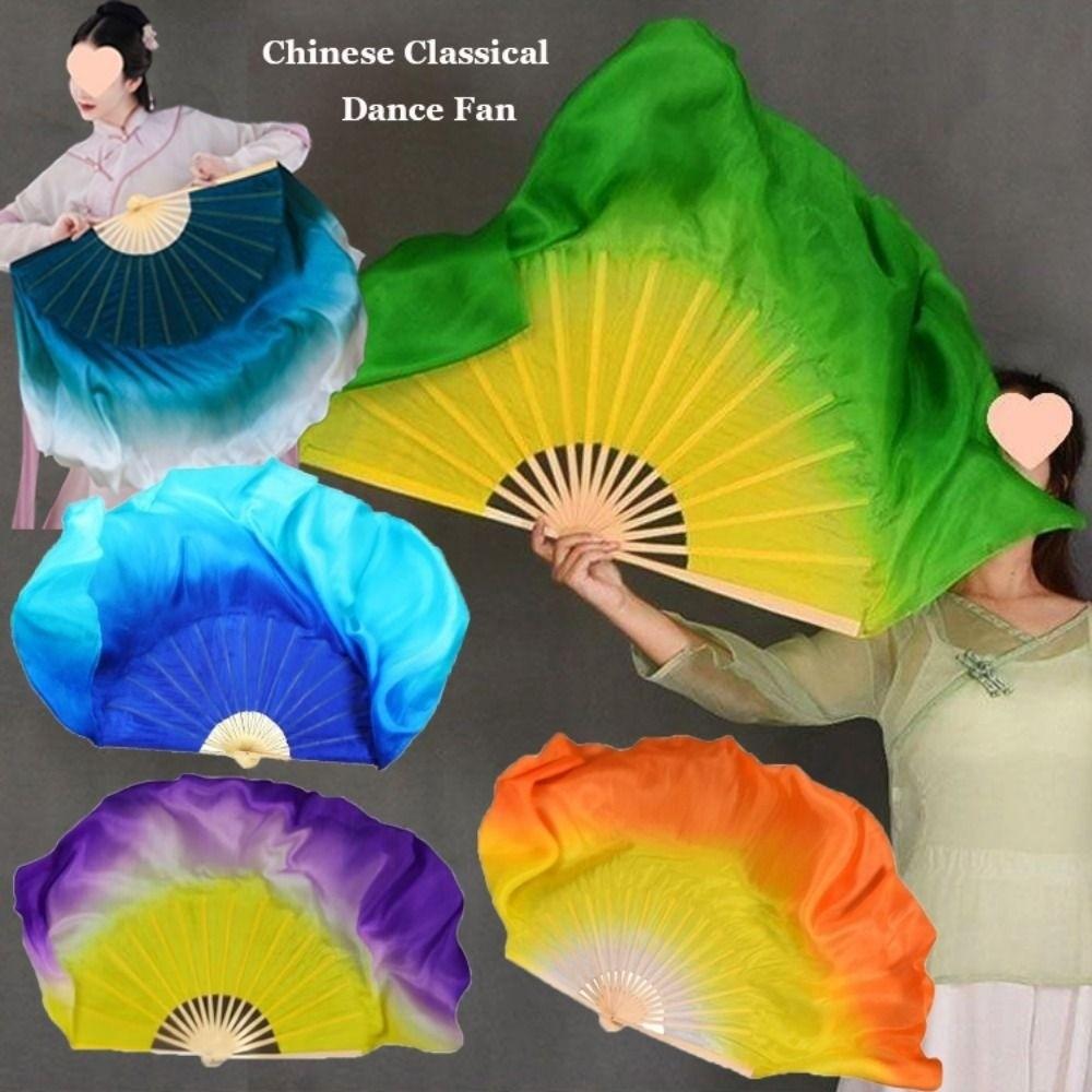 10/20 см Полукруглый Шелковый Занавес Пары Танца Янко Бамбуковые Веера Ручная Окраска Веер для Взрослых Ребенок Женщины