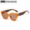 New retro cat eye sunscreen women's sunglasses, luxury snakehead personalized high-end glasses, European and American large-frame sunglasses